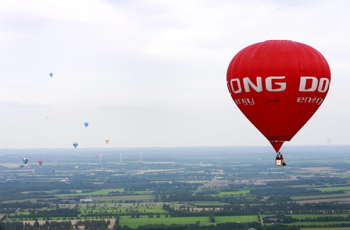 DM i ballonflyvning i dagene 8-11 august med base i svæveflyvecenter Arnborg.