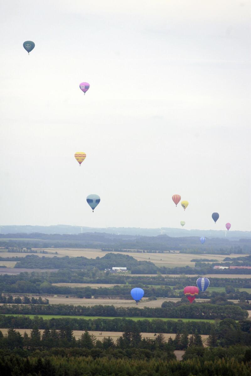 DM i ballonflyvning i dagene 8-11 august med base i svæveflyvecenter Arnborg.